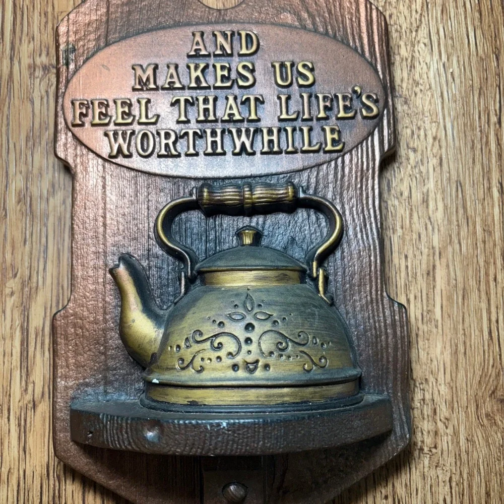 VTG 1978 Miller Studio chalkware kitchen wall plaques cottagecore gallery wall